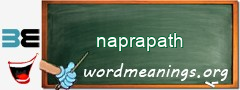 WordMeaning blackboard for naprapath
